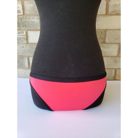 H&M Women's Bikini Bottoms Hipster Swimwear Pink Black Size 6 Clearance - Picture 5 of 7